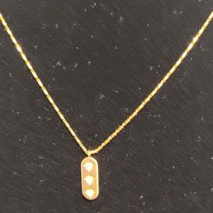 Orion's Belt consolation necklace with ZC diamond, New